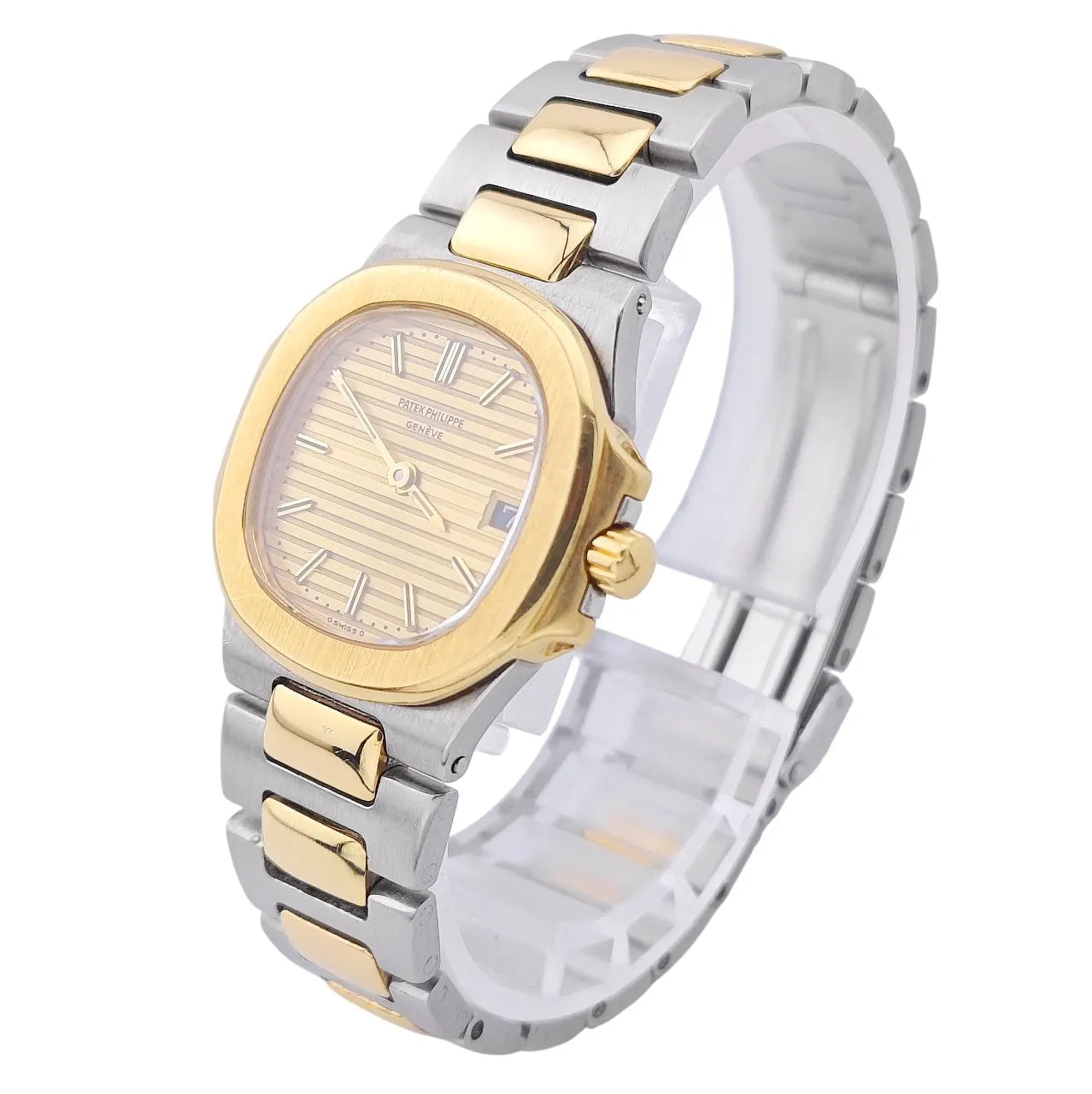 Lady Nautilus 27mm Champagner Stahl Gold - 4700