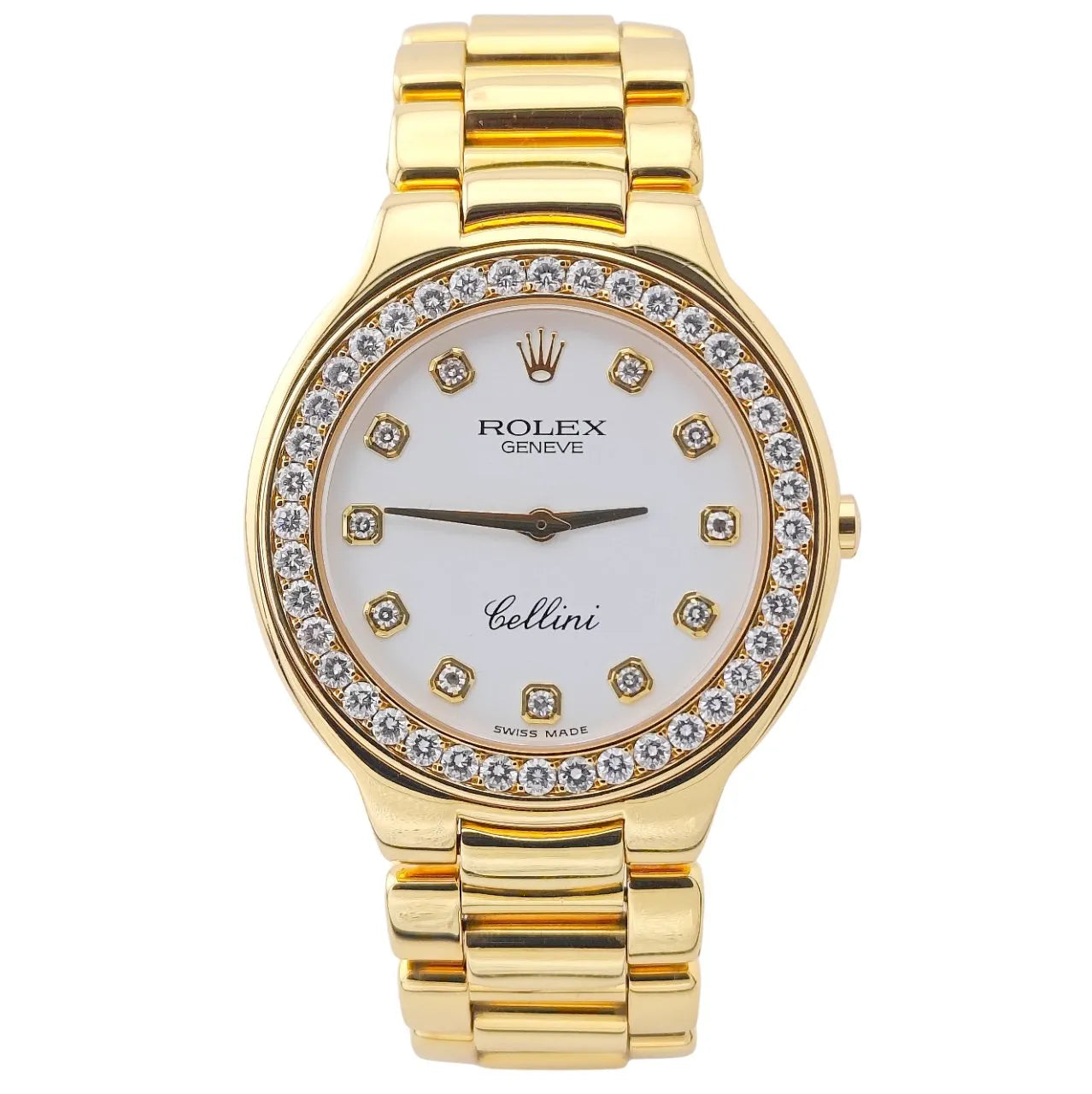 Cellini Gold 36 Factory Dial & Diamond Bezel 1998 - 6663/8