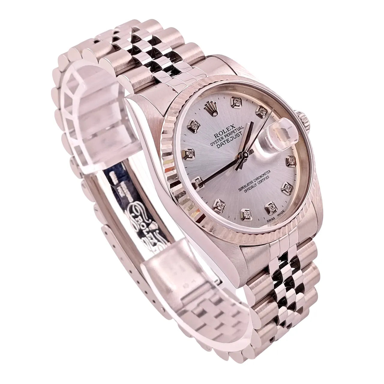 Datejust 36 Stahl Weißgold Jubilee Silver Diamond Dial 1993 - 16234