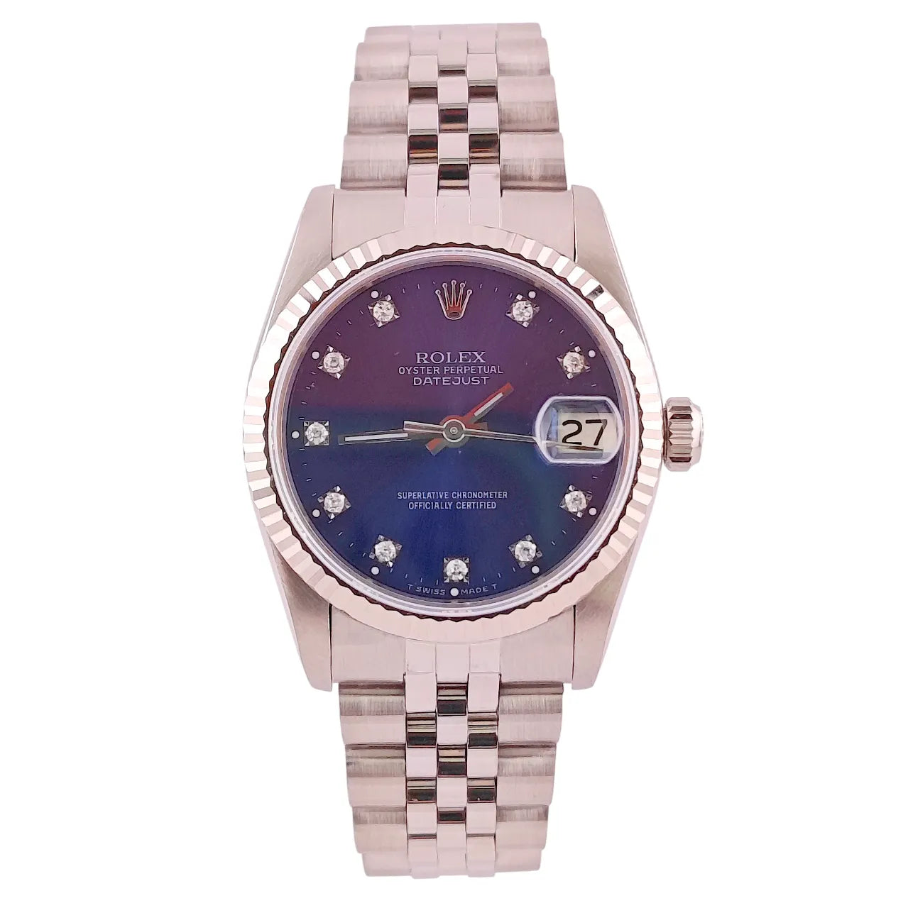 Datejust 31 Stahl Weißgold Jubilee Blue Diamond Dial 1992 - 68274
