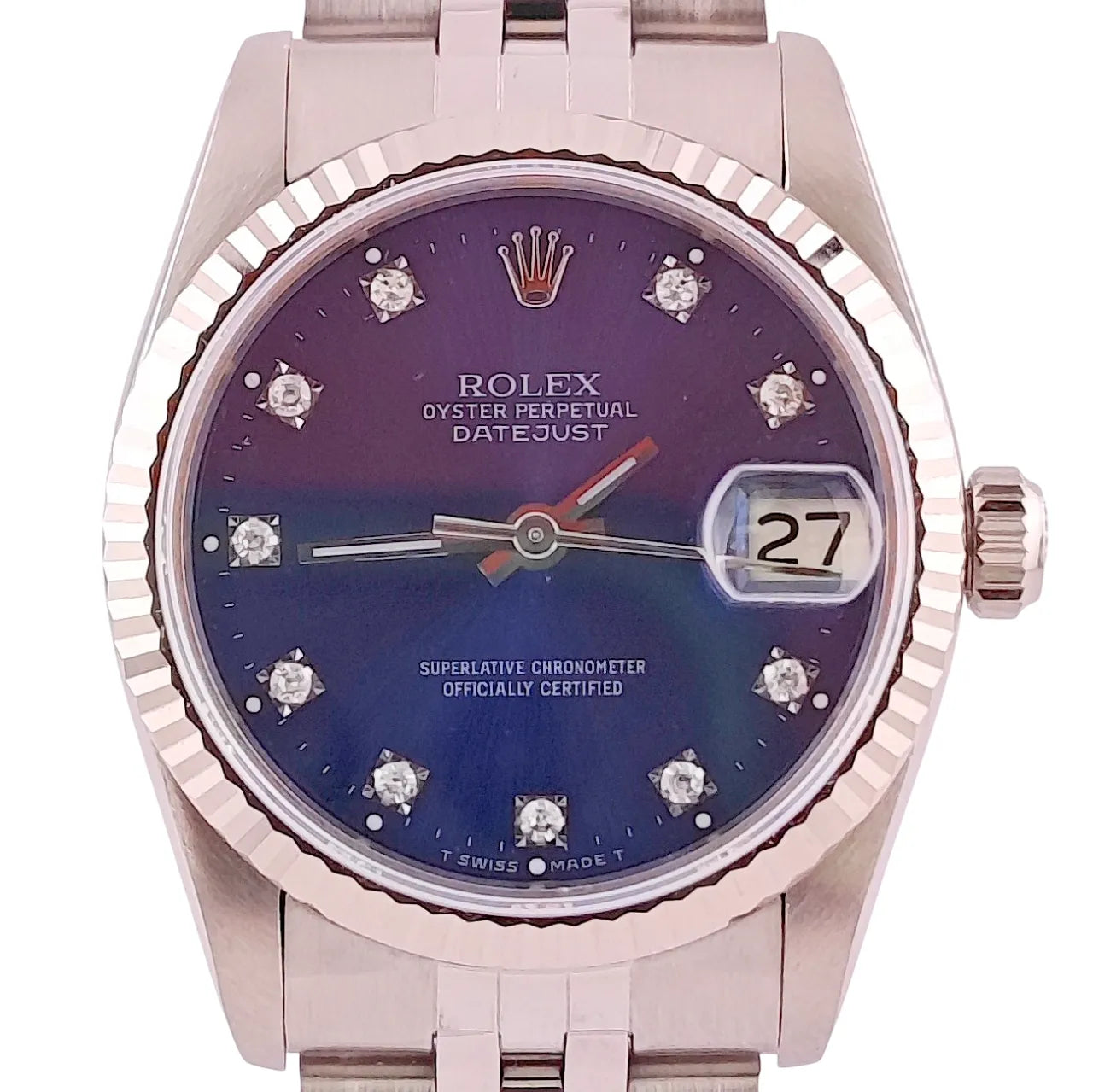 Datejust 31 Stahl Weißgold Jubilee Blue Diamond Dial 1992 - 68274