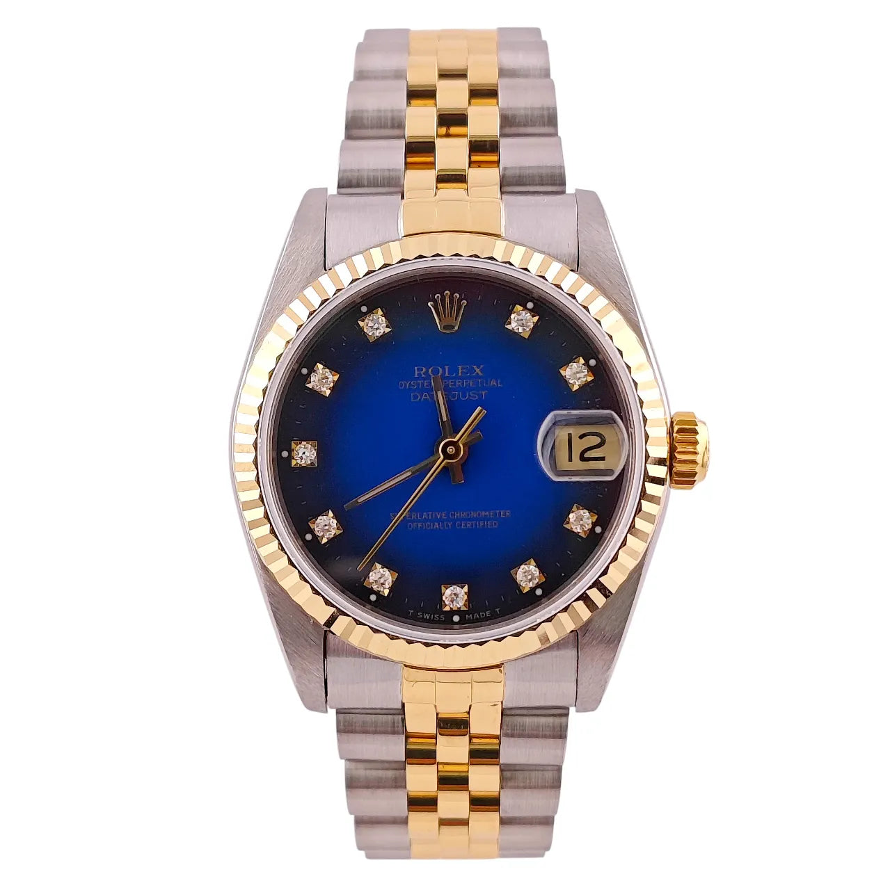 Datejust 31 Stahl Gold Blue Vignette Diamond Dial Jubilee 1998 - 68273 356B6311