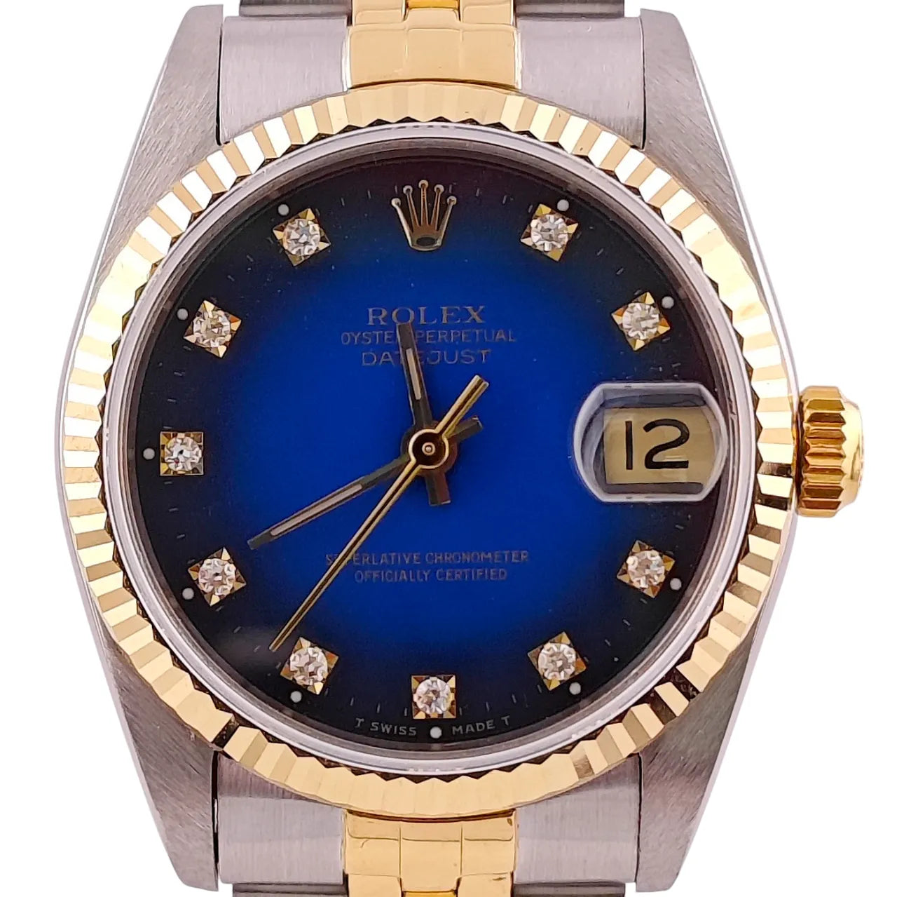 Datejust 31 Stahl Gold Blue Vignette Diamond Dial Jubilee 1998 - 68273 356B6311