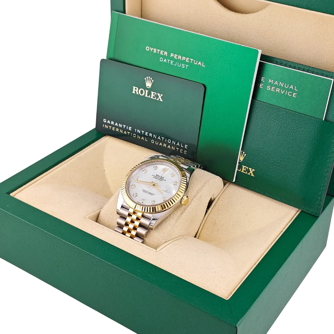 Datejust 41 Stahl Gold Perlmutt Diamond Dial Jubilee 2022 - 126333