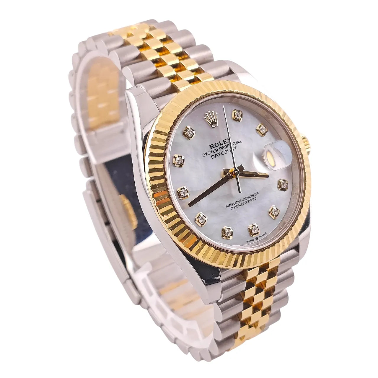 Datejust 41 Stahl Gold Perlmutt Diamond Dial Jubilee 2022 - 126333