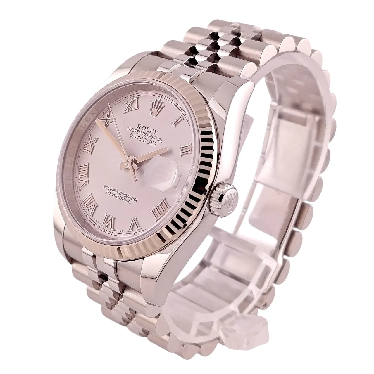 Datejust 36 Stahl Weißgold Silver Roman Dial Jubilee 2013 - 116234