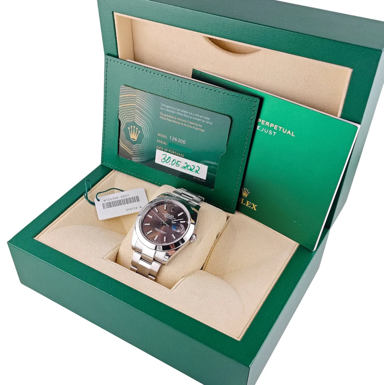 Datejust 41 Rhodium Brown Faded Copper Dail Stahl Oyster 2022 - 126300