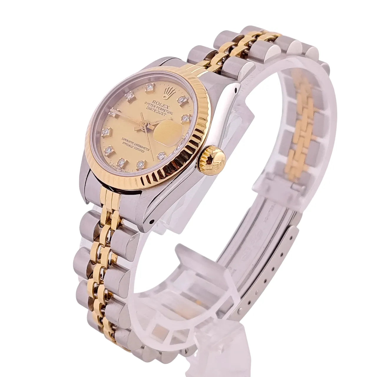 Datejust 26mm Champagne Diamond Dial Bi-Color Jubilee - 69173