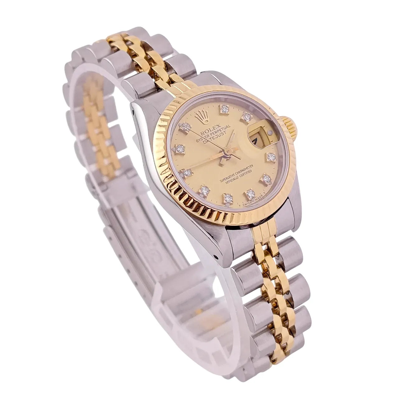 Datejust 26mm Champagne Diamond Dial Bi-Color Jubilee - 69173