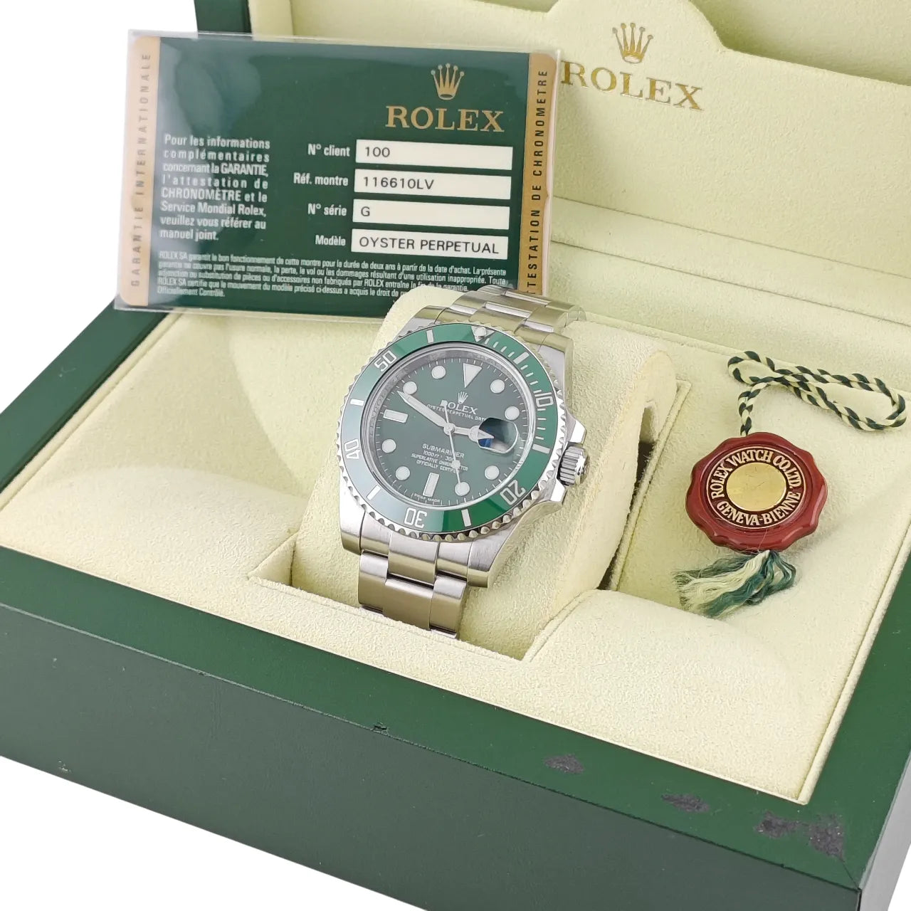 Submariner Date Hulk 2012 - 116610LV LC100