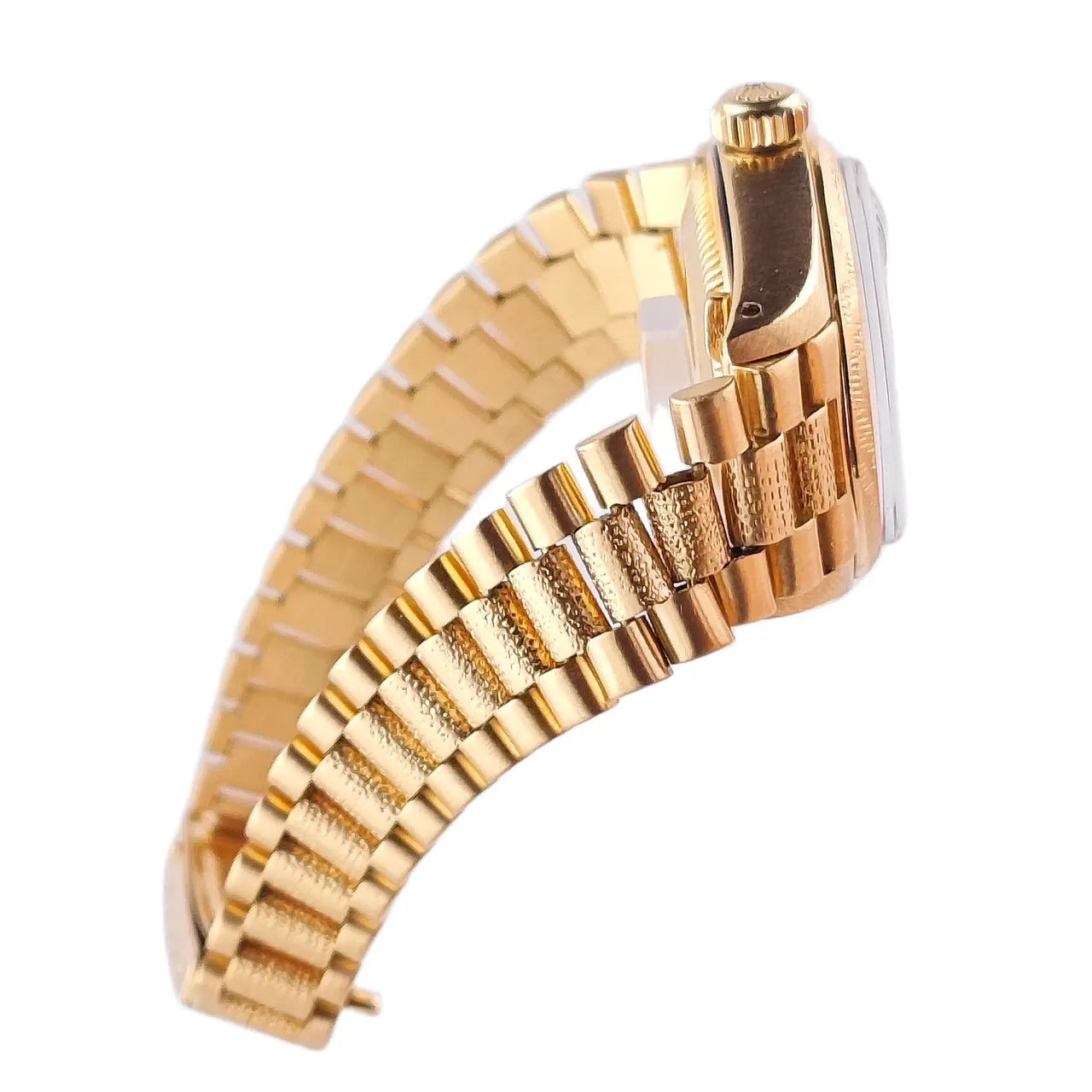 Lady-Datejust 26 Blue Diamond Dial / Gold President Band 1977 - 6904