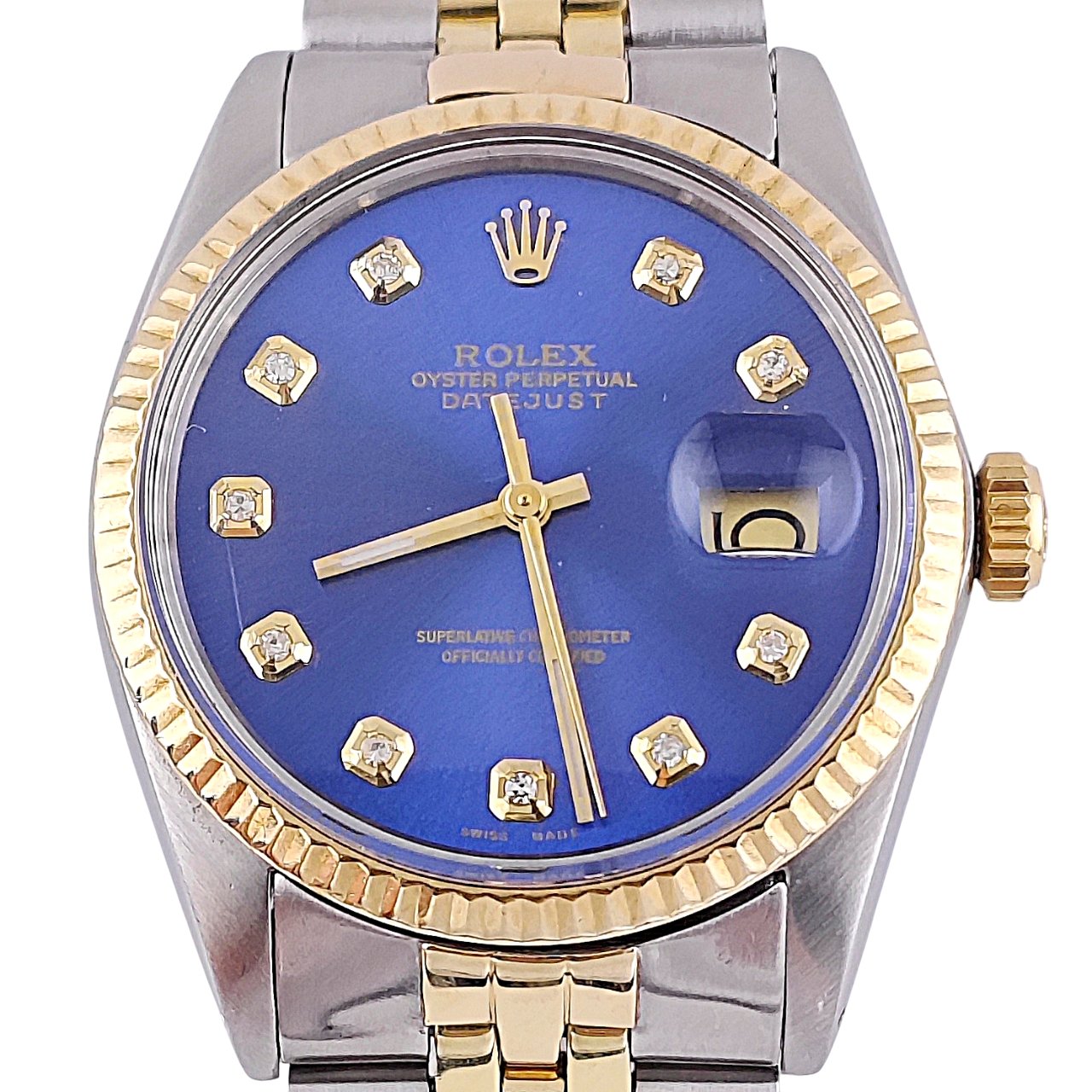 Datejust 36mm Jubilee Blau / Gold Diamant 1981 - 16013
