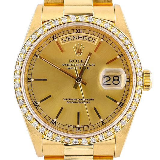 Day-Date 36 Gelbgold Champagner Dial Diamond 1986 - 18038