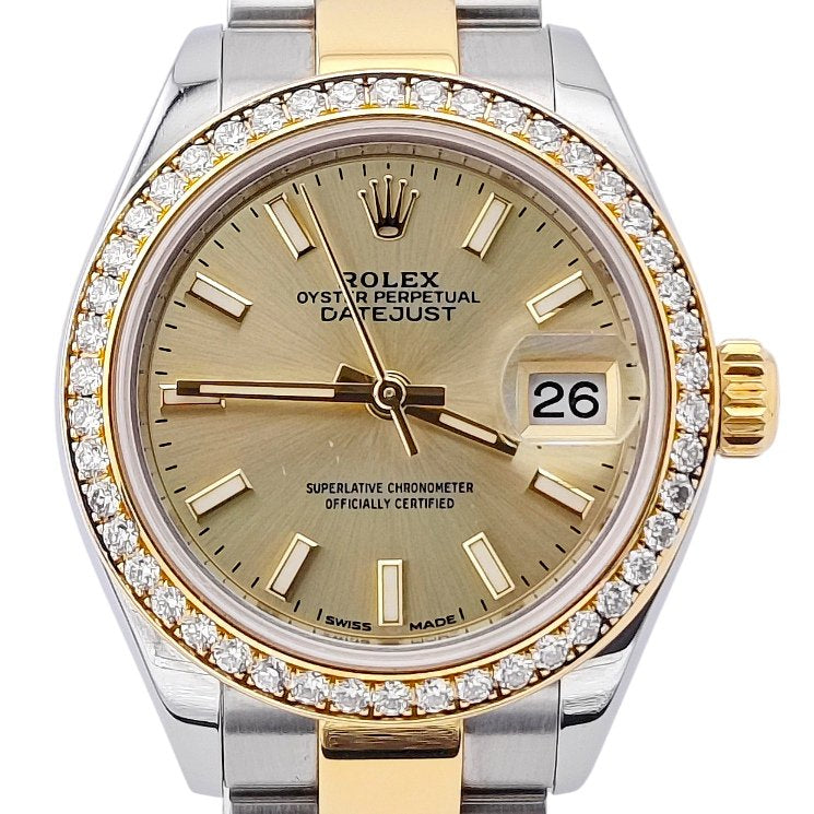 Lady Datejust 28mm Campagner Stahl Gold Diamant 2018 - 279383RBR