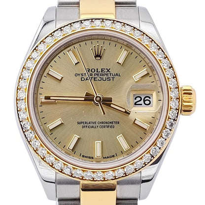 Lady Datejust 28 Champagner Diamond 2008 - 279383RBR
