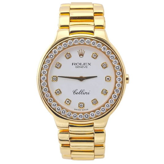 Cellini Gold 36 Factory Dial & Diamond Bezel 1998 - 6663/8