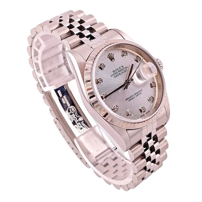 Datejust 36 Stahl Weißgold Jubilee Silver Diamond Dial 1993 - 16234