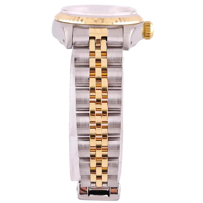 Lady Datejust 26 Stahl Gold Jubilee Rhodium Grau Diamond Dial 1994 - 69173