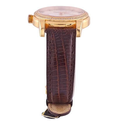 Saint Imier Collection 18k Gold Diamond Perlmutt Dial & Bezel - L2.563.9