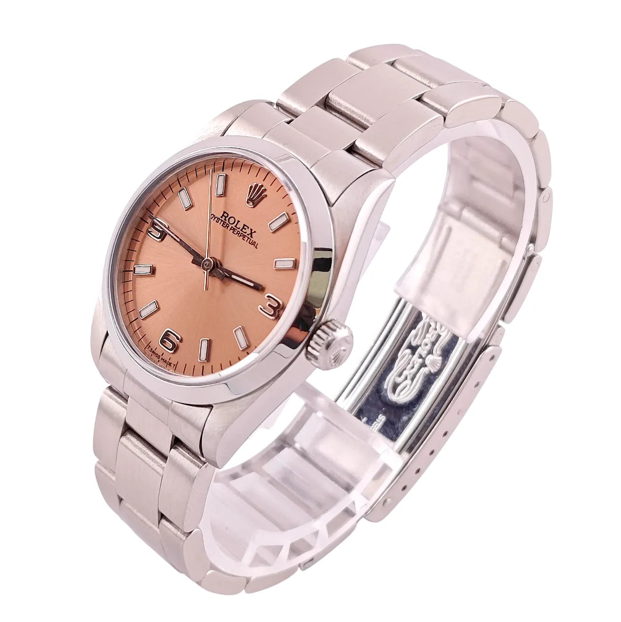 Oyster Perpetual 31 Stahl Brown Salmon Arabic Dial 1998 - 67480