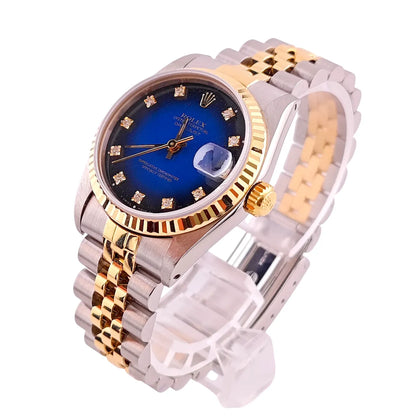 Datejust 31 Stahl Gold Blue Vignette Diamond Dial Jubilee 1998 - 68273 356B6311