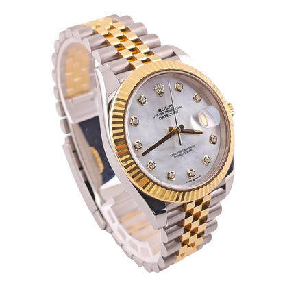 Datejust 41 Stahl Gold Perlmutt Diamond Dial Jubilee 2022 - 126333