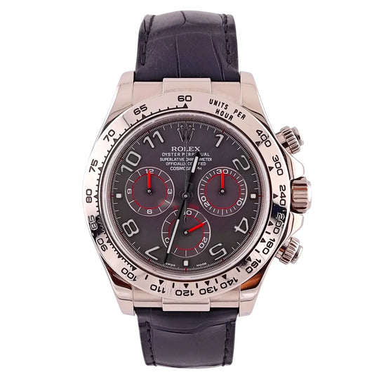 Daytona Grey Racing Dial Weissgold Leder 2007 - 116519