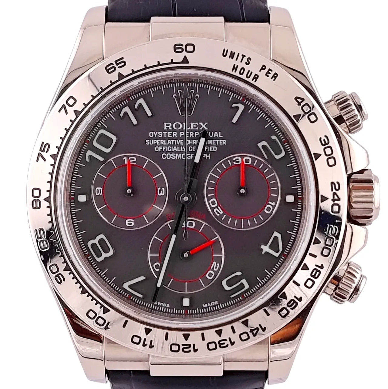 Daytona Grey Racing Dial Weissgold Leder 2007 - 116519