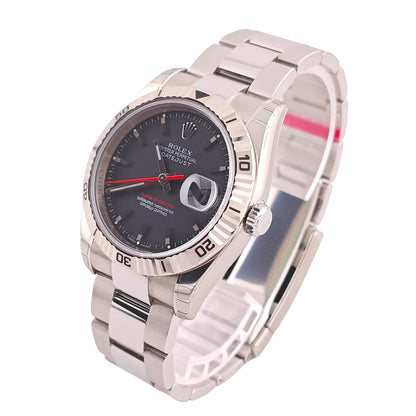 Datejust 36 Turn-O-Graph Oyster Grey Dial NOS LC 100 Full Sticker 2014 - 116264