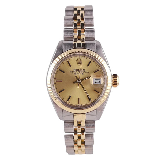 Lady-Datejust 26 Stahl/Gold Champagner Zifferblatt 1979 – 6917