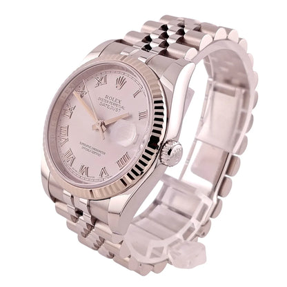 Datejust 36 Stahl Weißgold Silver Roman Dial Jubilee 2013 - 116234