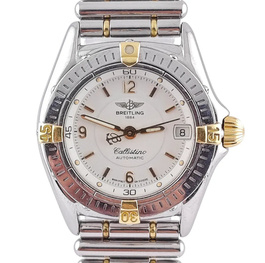 Callistino 30mm Automatic Stahl / Gold Rouleaux-Band 1990 - B31043
