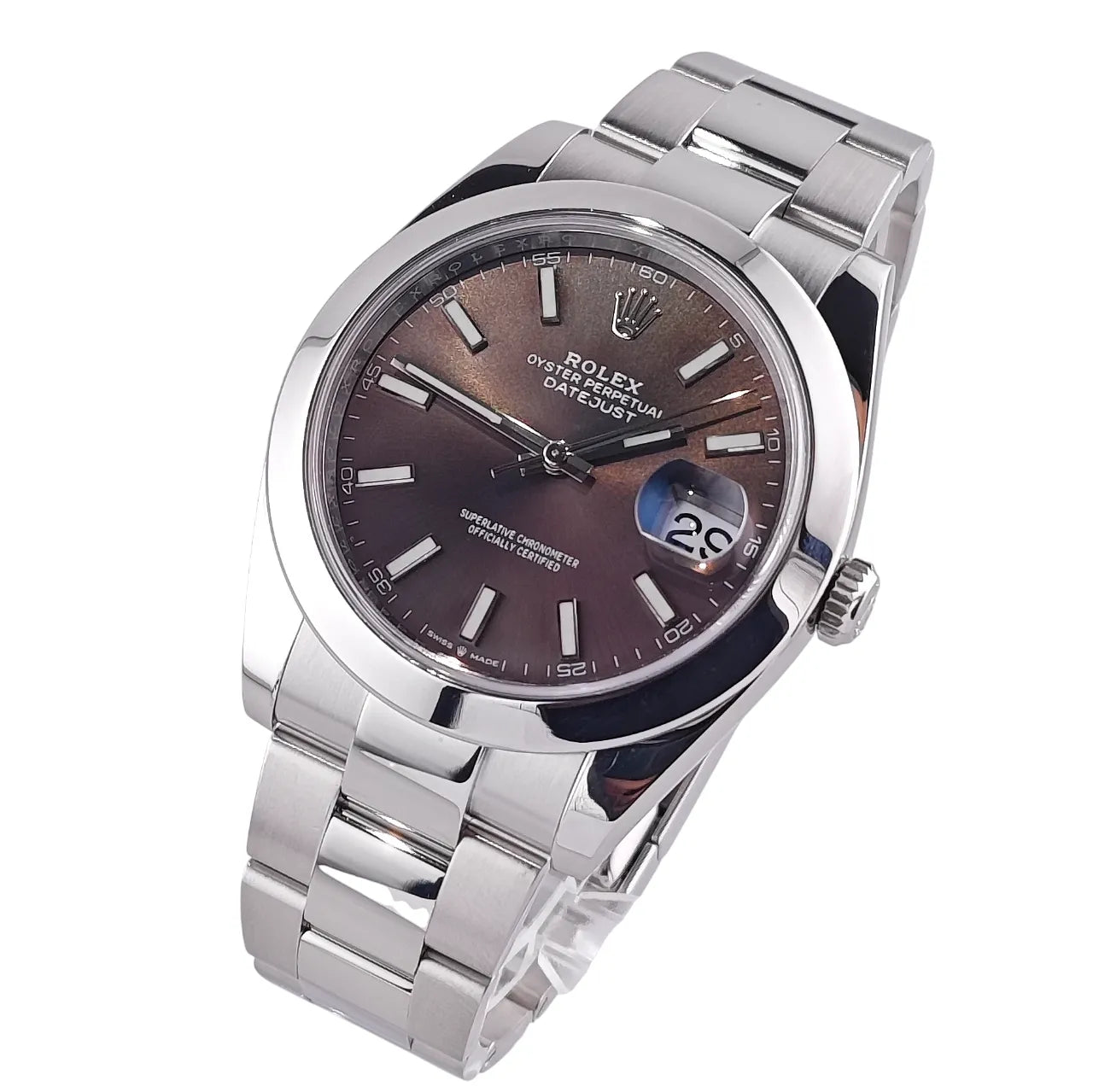 Datejust 41 Rhodium Brown Faded Copper Dail Stahl Oyster 2022 - 126300