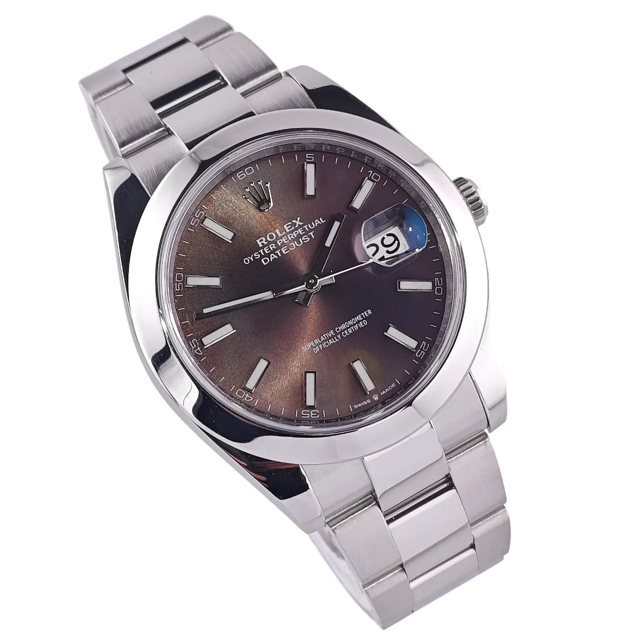 Datejust 41 Rhodium Brown Faded Copper Dail Stahl Oyster 2022 - 126300