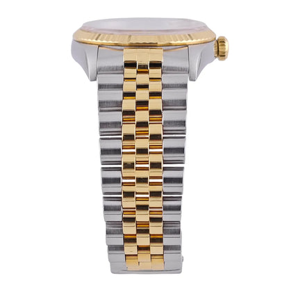 Datejust 36 Stahl Gold White Romain Dial Jubilee 1998 - 16233 LC100