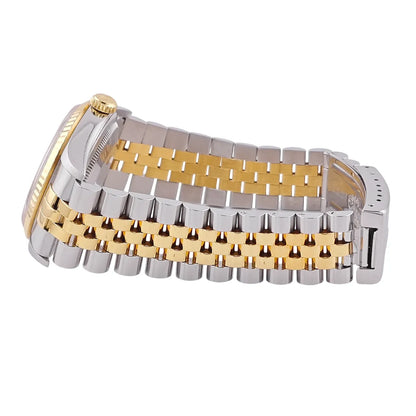 Datejust 36 Stahl Gold White Romain Dial Jubilee 1998 - 16233 LC100