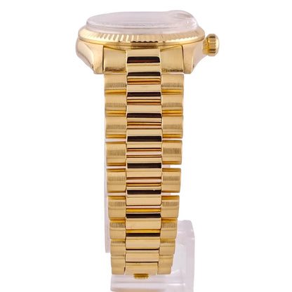 Datejust 31 President Band Gold Silver Diamond Dial - 6827