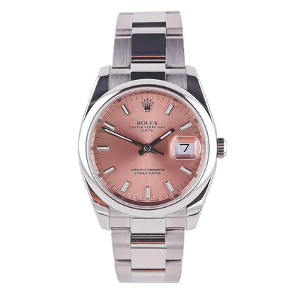 Oyster Perpetual Date 34 Pink Dial 2013 - 115200