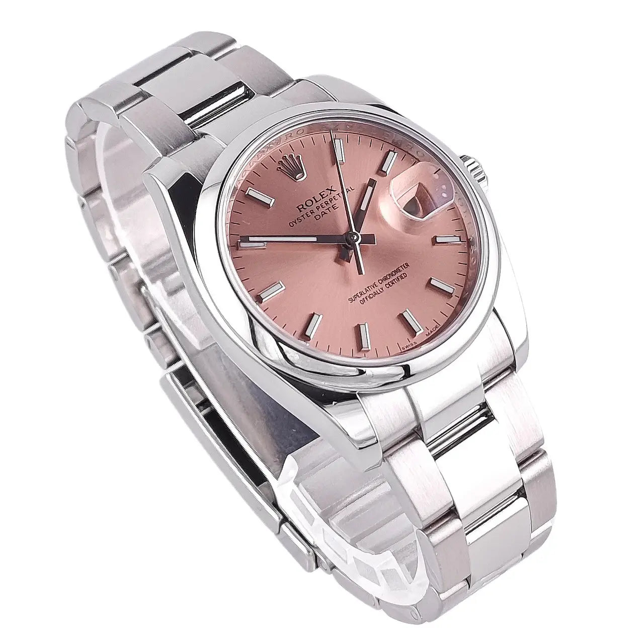 Oyster Perpetual Date 34 Pink Dial 2013 - 115200