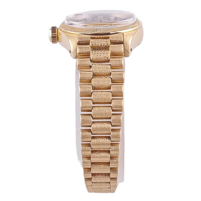 Lady-Datejust 26 Blue Diamond Dial / Gold President Band 1977 - 6904